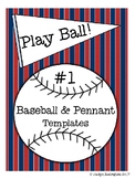 Baseball & Pennant Templates