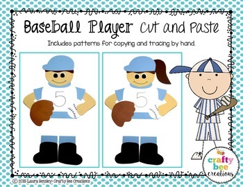 Preview of Sports Craft | Baseball Player Craft | Sport Activities | Baseball Activities