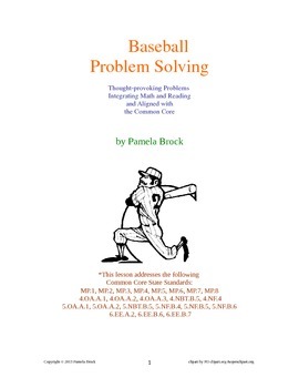 Preview of Baseball Problem Solving