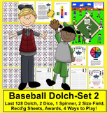Baseball Sight Words Spring Literacy Center Activities - Set 2