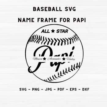 All-Star Papi Baseball SVG graphic by jamie boutilier