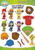 Baseball Sports Kid Characters Clipart {Zip-A-Dee-Doo-Dah 