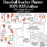 Baseball Teacher Planner 2023 - 2024