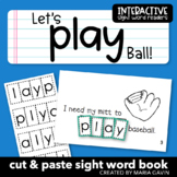 Baseball Theme Emergent Reader:"Let's Play Ball!" Sight Word Book