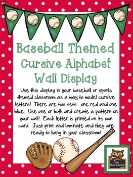 Baseball Theme Alphabet Worksheets Teaching Resources Tpt