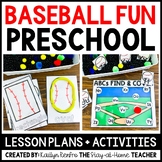 Baseball Sports Preschool Curriculum & Lesson Plans Summer