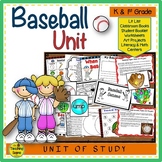 Baseball Unit: Literacy & Math Activities & Center
