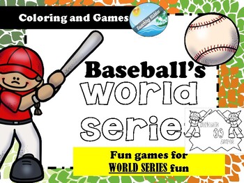 Baseball WORLD SERIES 2023 coloring , games and more