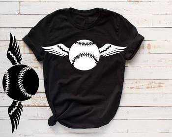 Baseball Wings svg valentine's day Angel feathers softball 1201S