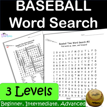 Baseball  My Printable Puzzles