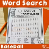 Baseball Word Search Puzzles After State Testing Activities Fun