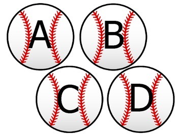 *GAME ON - BASEBALL* Printable Baseball Letters Numbers Ball Clip Art