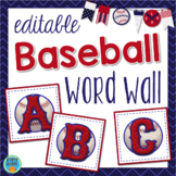 Baseball Theme Word Wall Sports Theme Bulletin Board with 
