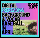 Baseball in April Short Story by Gary Soto Digital Intro &