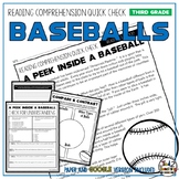 Baseballs Reading Comprehension Passage and Questions Dist