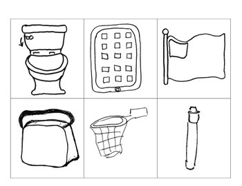 Preview of Basektball Hoop, iPad, Toilet (flush), Pen, Lunch Bag in PDF