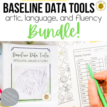 Preview of Speech Therapy Data Collection Baseline BUNDLE {printable}