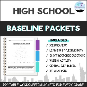 Preview of Baseline Packets