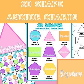 Preview of Basic 2D Shapes Interactive Anchor Charts and Cut Out