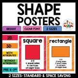 Basic 2D and 3D Shape Posters