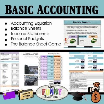 Basic Accounting Unit by Mrs Funny Business | TPT