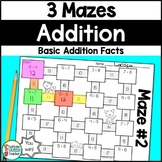 Addition Fact Fluency Maze Activity for Practice and Skill Review