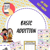 Basic Addition QR Codes Task Cards
