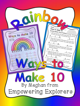 Preview of Basic Addition Strategies- Rainbow Ways to Make 10