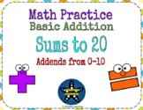 Digital Addition - Sums to 20