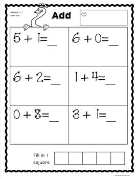 Addition Worksheets by Grade One Snapshots | Teachers Pay Teachers