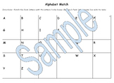 Basic Alphabet Match Game Chart