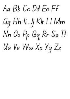 Basic Alphabet Print by Rodgers Treehouse | TPT