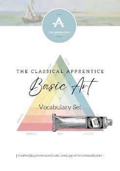 Preview of Basic Art Classroom Vocabulary