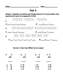Basic Beginning Multiplication Test