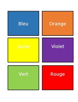 Basic Bilingual Colours Flashcards by HDTutoring | TpT