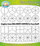 Basic Blank Spinners Clipart {Zip-A-Dee-Doo-Dah Designs}