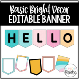 Basic Bright Decor | EDITABLE Banner