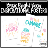 Basic Bright Decor | Hand-Drawn Inspirational Classroom Posters