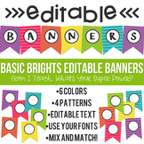 Basic Brights Editable Banners
