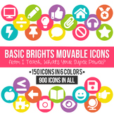 Basic Brights MOVABLE Icons Clipart