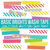 Basic Brights Washi Tape Clipart Set