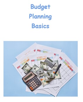 Preview of Basic Budget Planning for Kids or Independents