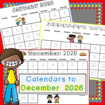 Calendar Templates: to December 2024! by MsEducator | TpT
