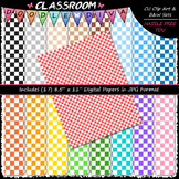 Basic Checkers 2 - 17 CU 8.5x11 Digital Papers