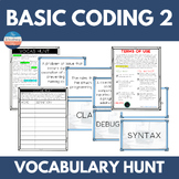 Basic Coding 2 Vocabulary Hunt