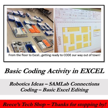 Preview of Basic Coding Activity in Excel (LEGO Programming Extension)