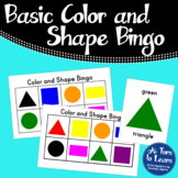 Basic Color and Shape Bingo