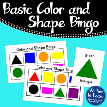 Preview of Basic Color and Shape Bingo