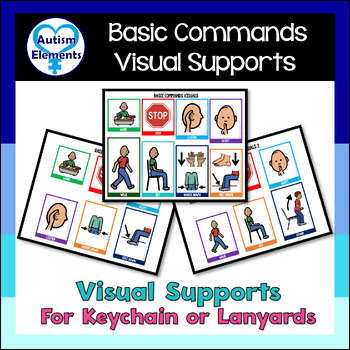Preview of Basic Commands Visual Supports- Rules- Behavior- Autism- SPED