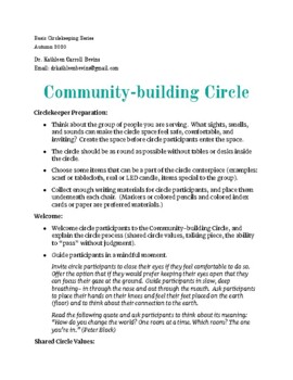 Preview of Basic Community-building Circle Script